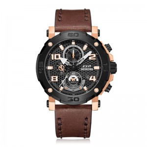 Expedition 6769 Rosegold Black Leather New Size GCLBRBA